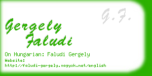gergely faludi business card
